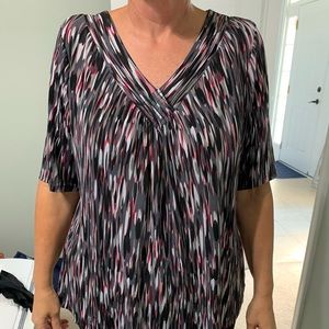 Liz Claiborne multi color top